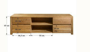 TV-Lowboard aus massiver Eiche Elsa| NordicStory