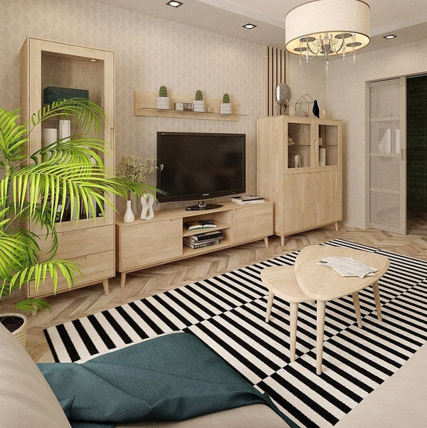 TV-Lowboard aus massiver Eiche Escandi | NordicStory