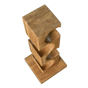 Wine rack of oak Alma, for 4 bottles | NordicStory