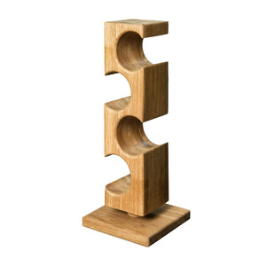 Wine rack of oak Alma, for 4 bottles | NordicStory