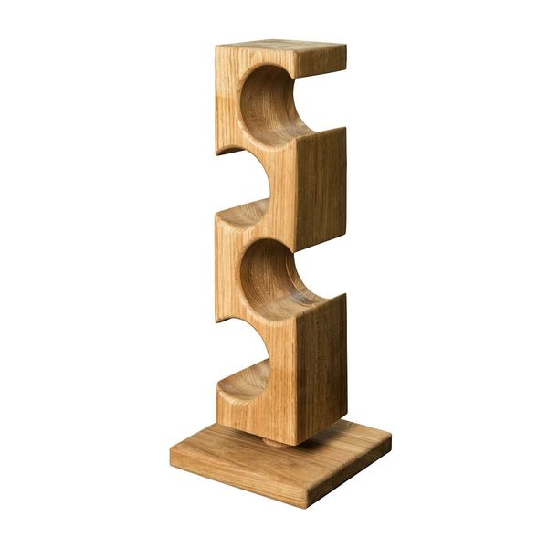Wine rack of oak Alma, for 4 bottles | NordicStory