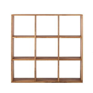 Bücherregal aus massiver Eiche Regal 3x3 | NordicStory