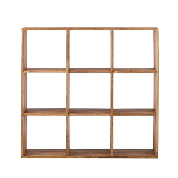 Bücherregal aus massiver Eiche Regal 3x3 | NordicStory