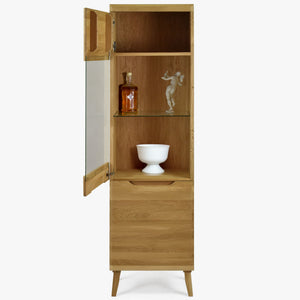 Vitrine aus massiver Eiche Milan 1 | NordicStory