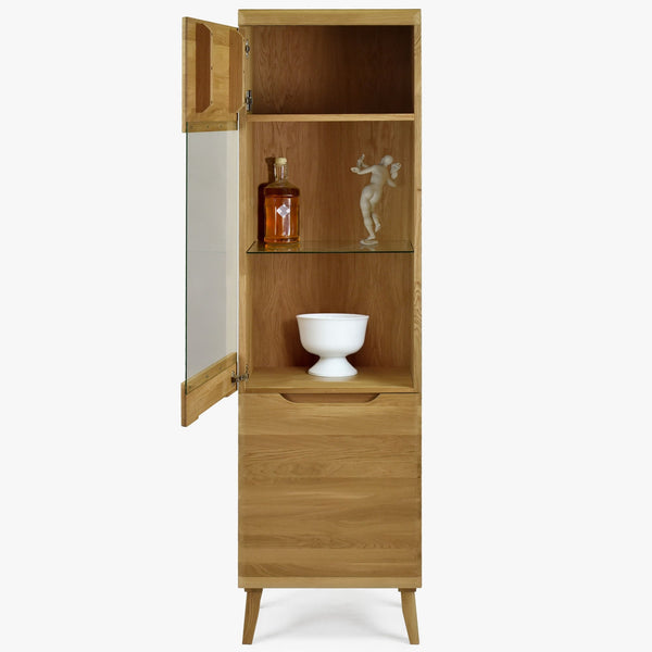 Vitrine aus massiver Eiche Milan 1 | NordicStory