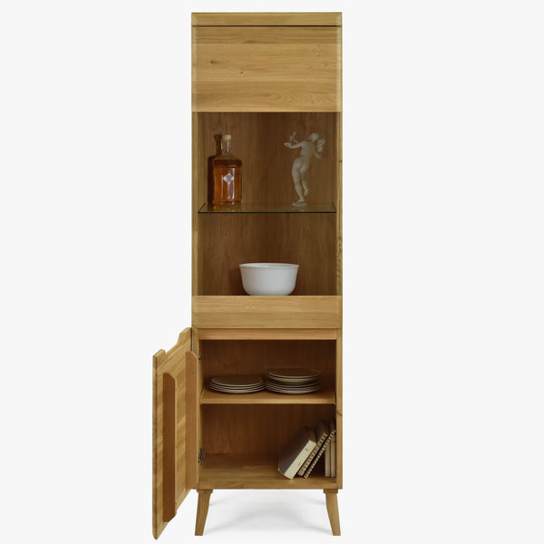 Vitrine aus massiver Eiche Milan 1 | NordicStory