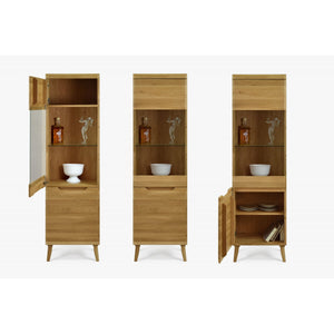 Vitrine aus massiver Eiche Milan 1 | NordicStory