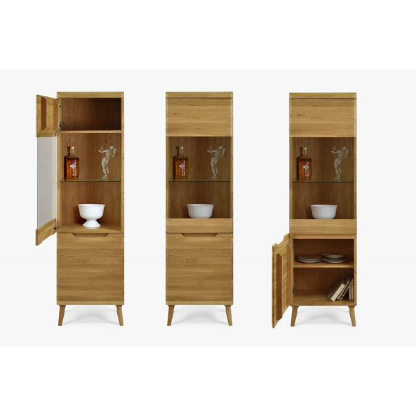 Vitrine aus massiver Eiche Milan 1 | NordicStory