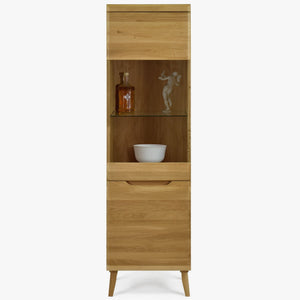 Vitrine aus massiver Eiche Milan 1 | NordicStory