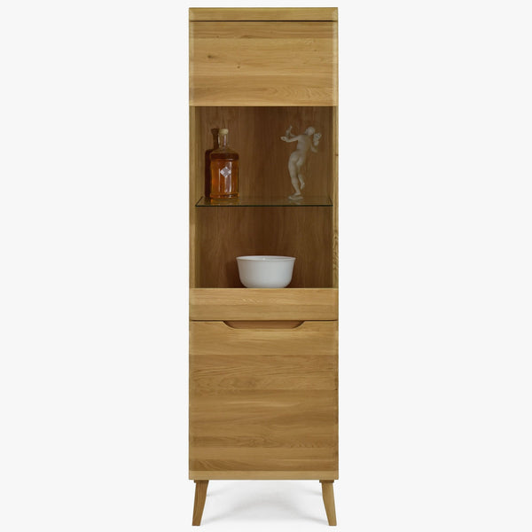 Vitrine aus massiver Eiche Milan 1 | NordicStory