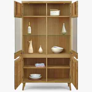 Vitrine aus massiver Eiche Milan 2 | NordicStory