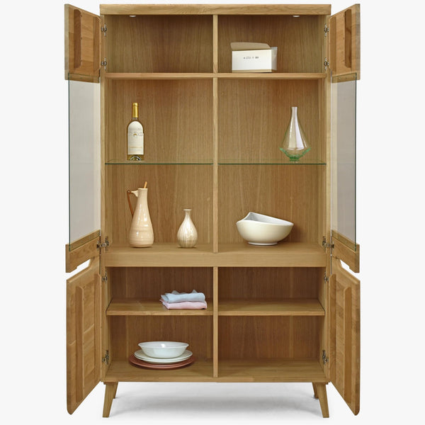 Vitrine aus massiver Eiche Milan 2 | NordicStory
