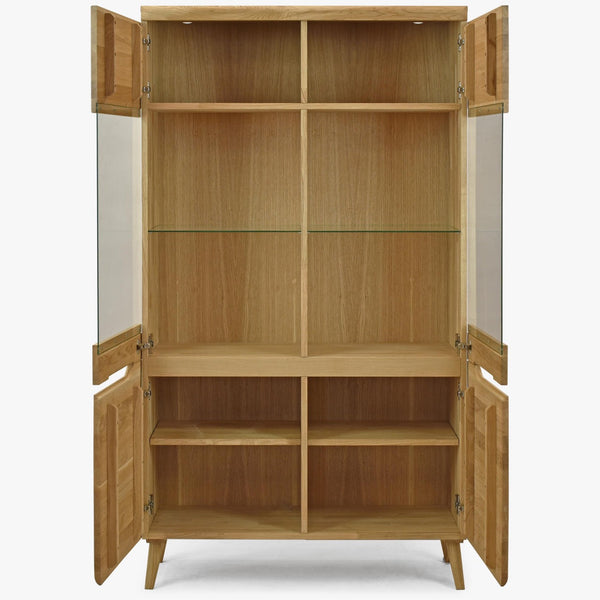 Vitrine aus massiver Eiche Milan 2 | NordicStory