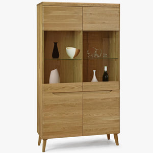 Vitrine aus massiver Eiche Milan 2 | NordicStory