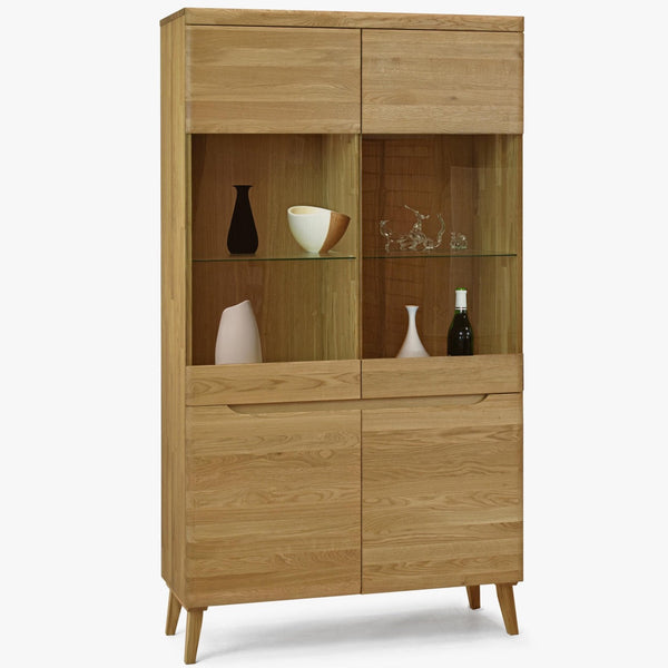 Vitrine aus massiver Eiche Milan 2 | NordicStory