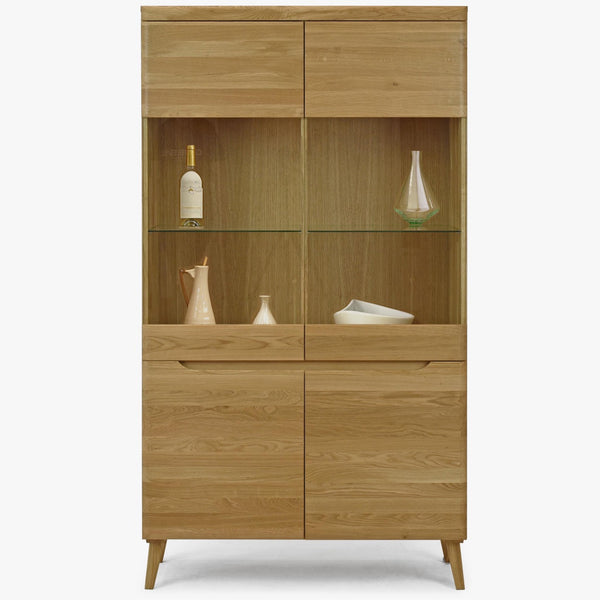 Vitrine aus massiver Eiche Milan 2 | NordicStory