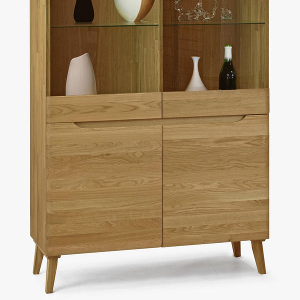 Vitrine aus massiver Eiche Milan 2 | NordicStory
