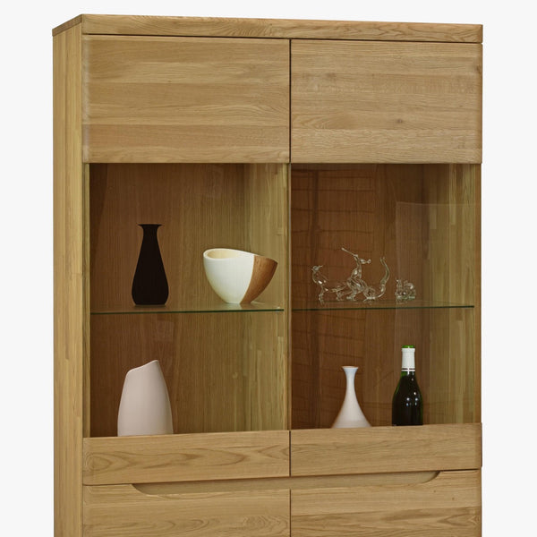 Vitrine aus massiver Eiche Milan 2 | NordicStory