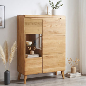 Vitrine aus massiver Eiche Milan 3 | NordicStory