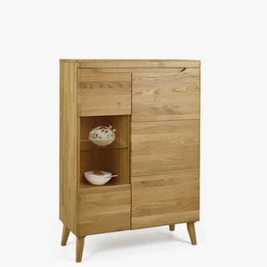 Vitrine aus massiver Eiche Milan 3 | NordicStory
