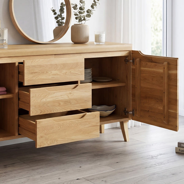 Sideboard aus massiver Eiche Milan 3 | NordicStory