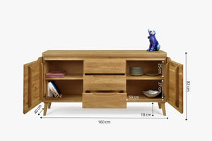 Sideboard aus massiver Eiche Milan 3 | NordicStory