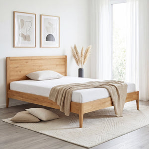 Bett aus massiver Eiche Milan | NordicStory