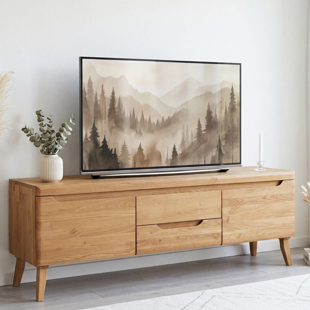 TV-Lowboard aus massiver Eiche Milan 1 | NordicStory