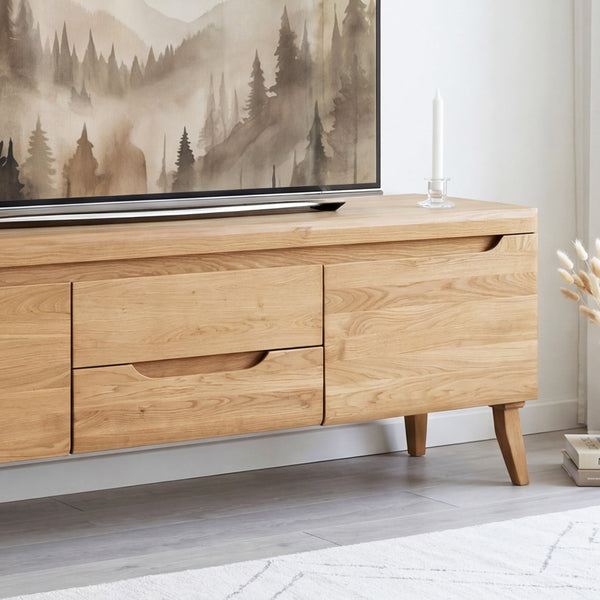 TV-Lowboard aus massiver Eiche Milan 1 | NordicStory