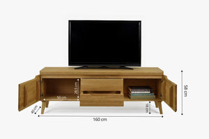 TV-Lowboard aus massiver Eiche Milan 1 | NordicStory