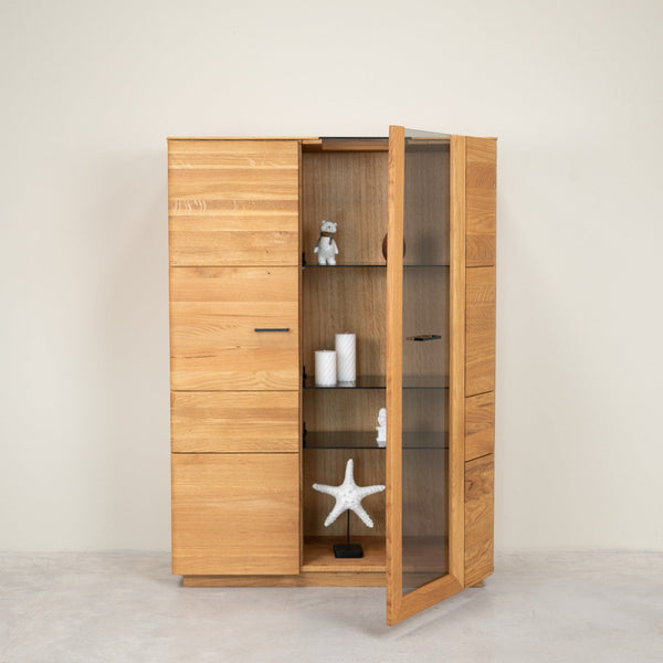 Vitrine aus massiver Eiche Arvik | NordicStory
