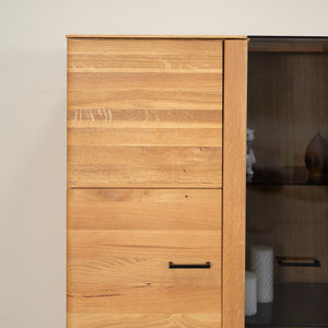 Vitrine aus massiver Eiche Arvik | NordicStory
