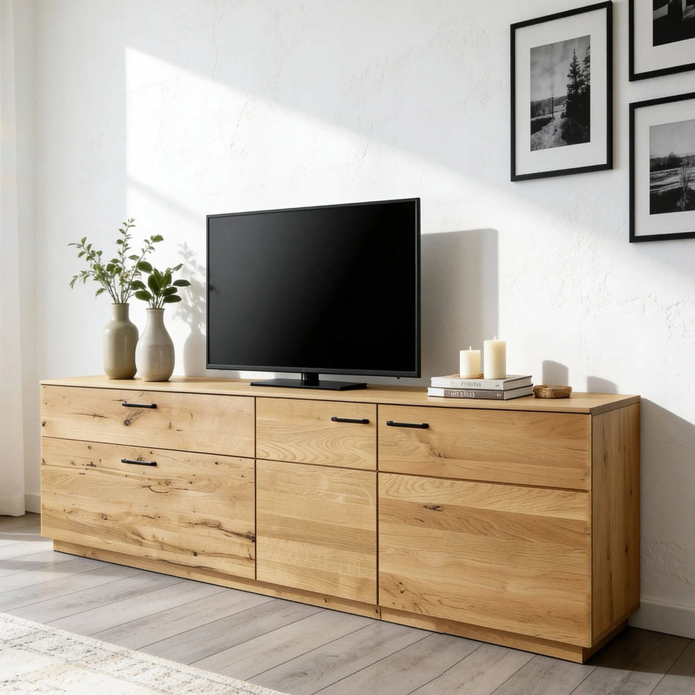 TV-lowboard aus massivem Eichenholz Arvik 1 | NordicStory