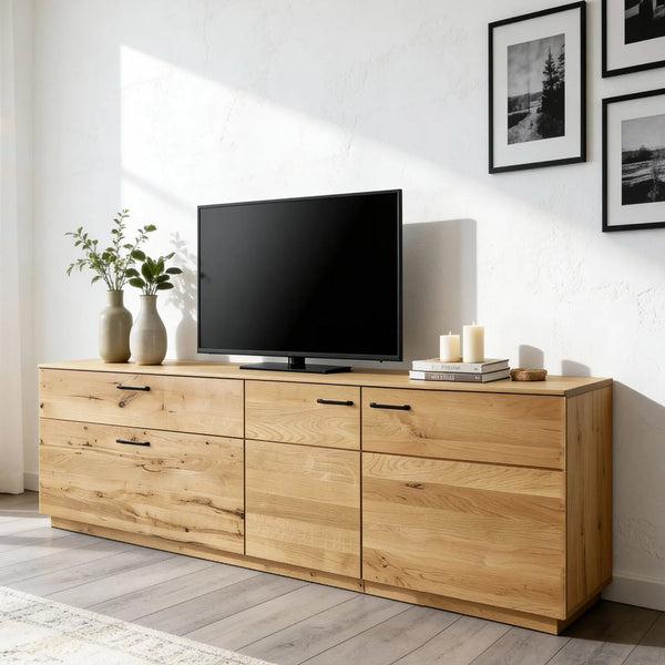 TV-lowboard aus massivem Eichenholz Arvik 1 | NordicStory