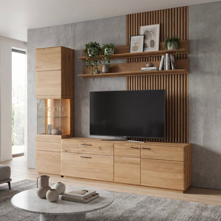 TV-lowboard aus massivem Eichenholz Arvik 1 | NordicStory