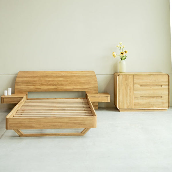 Kommode Alina Eiche massiv, 120 x 46 x 85 cm | NordicStory