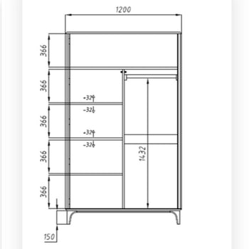 Oxford Kleiderschrank aus massiver Eiche für Kleidung 2