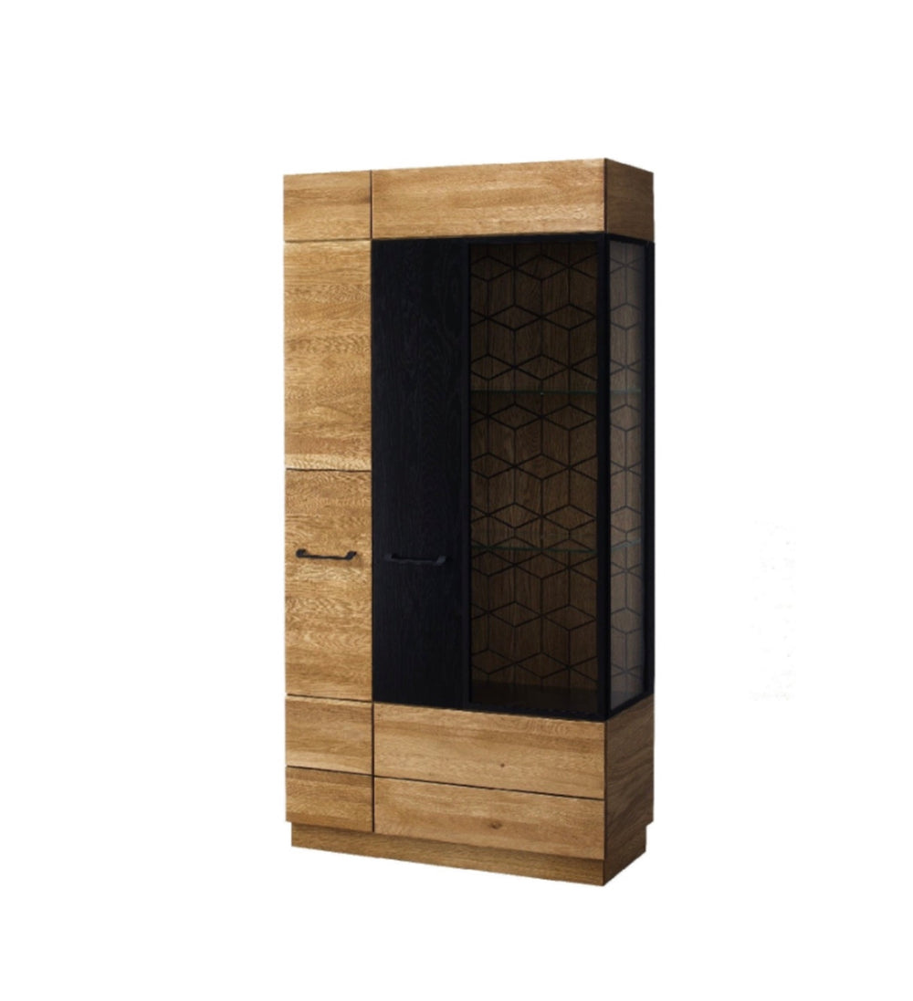 LoftStory Eichenholz-Vitrine