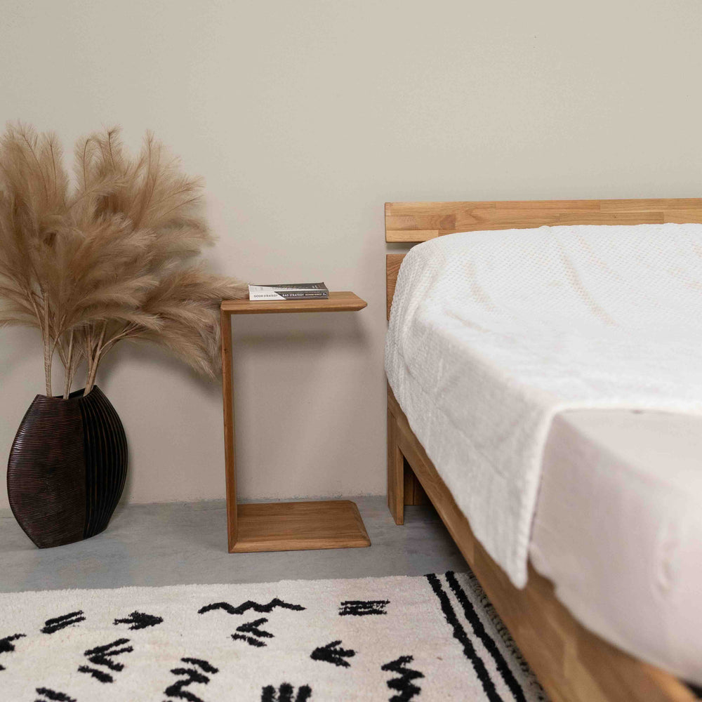 Beistelltisch Sono 2 aus massiver Eiche, 38 x 35 x 35 x 60 cm | NordicStory