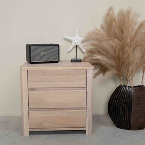 Elsa 30 Eiche Massivholz Couchtisch, 56,4 x 44 x 55 cm, NordicStory