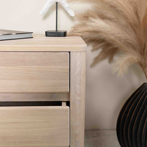 Elsa 30 Eiche Massivholz Couchtisch, 56,4 x 44 x 55 cm, NordicStory