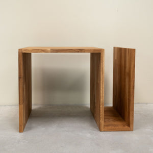 Beistelltisch Sofi aus massiver Eiche, 44 x 44 x 62 cm | NordicStory