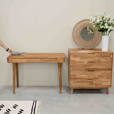 Escandi Schminktisch Eiche massiv, 110 x 43 x 75 cm | NordicStory