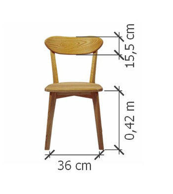 NordicStory Massivholz-Tischset MINI 2 und zwei ISKU-Stühle
