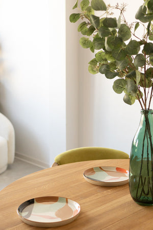 Runder ausziehbarer Esstisch aus massiver Eiche Holger | NordicStory