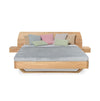 NordicStory "Alina" Bett aus massiver Eiche mit Kopfteil und 2 schwebenden Nachttischen7