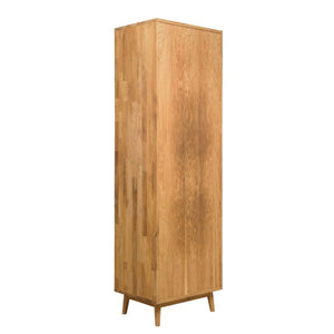 NordicStory Massiver Eichenschrank Vitrine