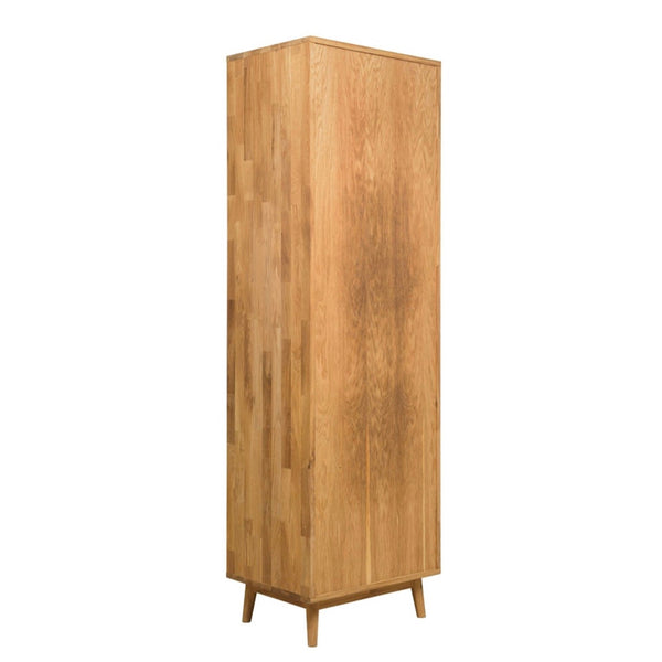 NordicStory Massiver Eichenschrank Vitrine
