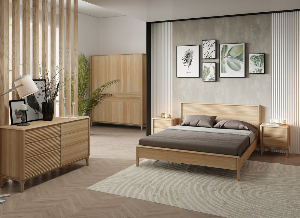 Eiche Massivholz Nachttisch Oxford 2 Beistelltisch RobleStore NordicStory