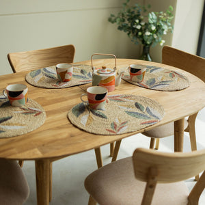 NordicStory Set Escandi Massivholztisch und 4 Stühle Diana